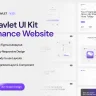 Wavlet – Finance Website UI Kit