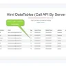 HTML Datatable With API